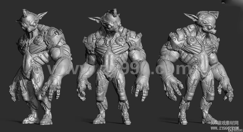 Marco Plouffe Keos Masons 科幻机械怪物 CG插画 395p