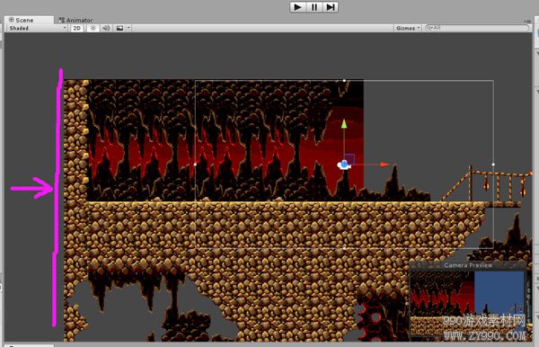 Unity2D平台跳跃游戏摄像机的区域限制