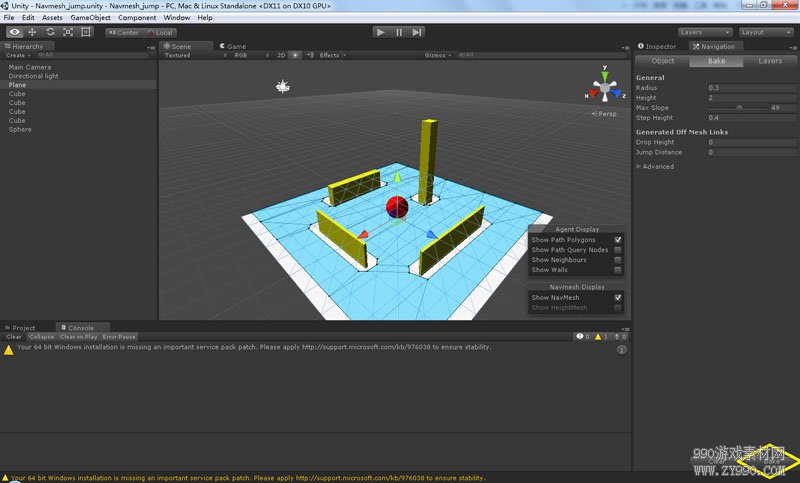 【Unity3D】自动寻路的跳跃教程