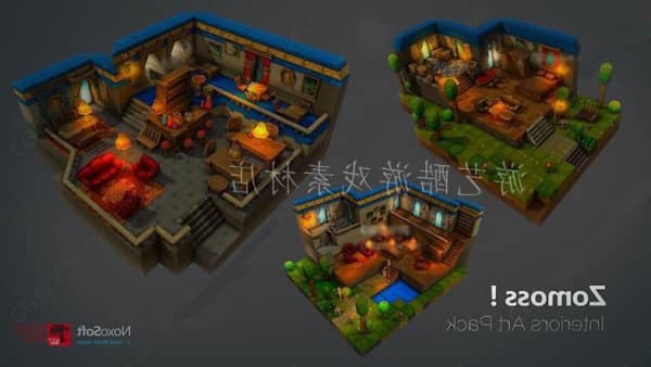 unity3d 像素块状卡通场景资源 Voxel Assets 高质量卡通风格