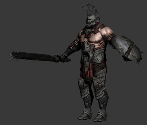 黑暗怪物士兵3DMax模型（带绑定）