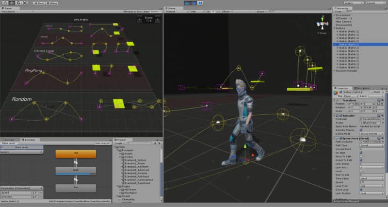 unity3d Simple Waypoint System 最新版5.5.0路径寻路动画插件