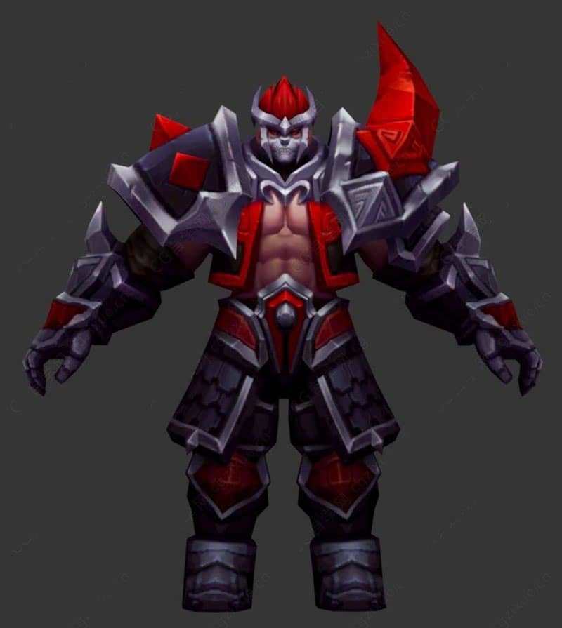 典韦黄金武士 穷奇狂战士的FBX3D模型