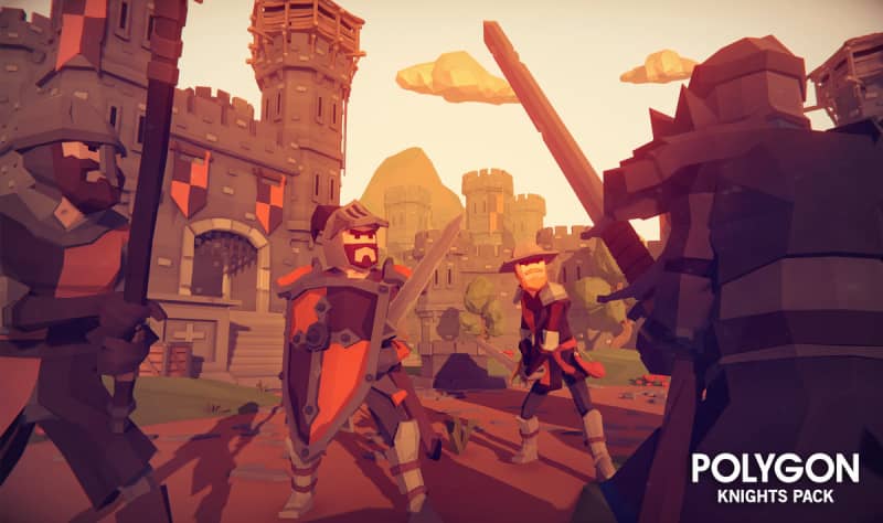 unity3d角色素材包POLYGON Knights - Low Poly 3D Art by Synty - 1.3