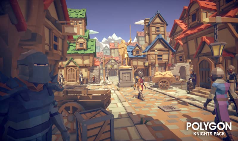 unity3d角色素材包POLYGON Knights - Low Poly 3D Art by Synty - 1.3