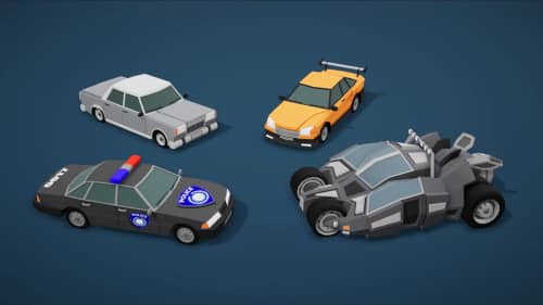 unity3d 卡通低模80辆汽车模型Cartoon Vehicles Full Pack - Low Poly Cars (80 Cars) v1.5