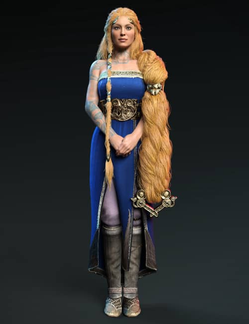 DAZ3D 欧美复古女性模型 Sif for Genesis 8 and 8.1 Female