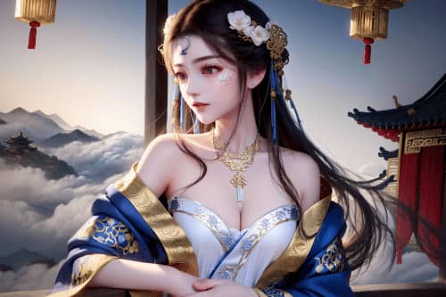 AI绘画古风国风美少女