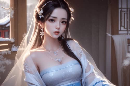 AI绘画古风国风美少女