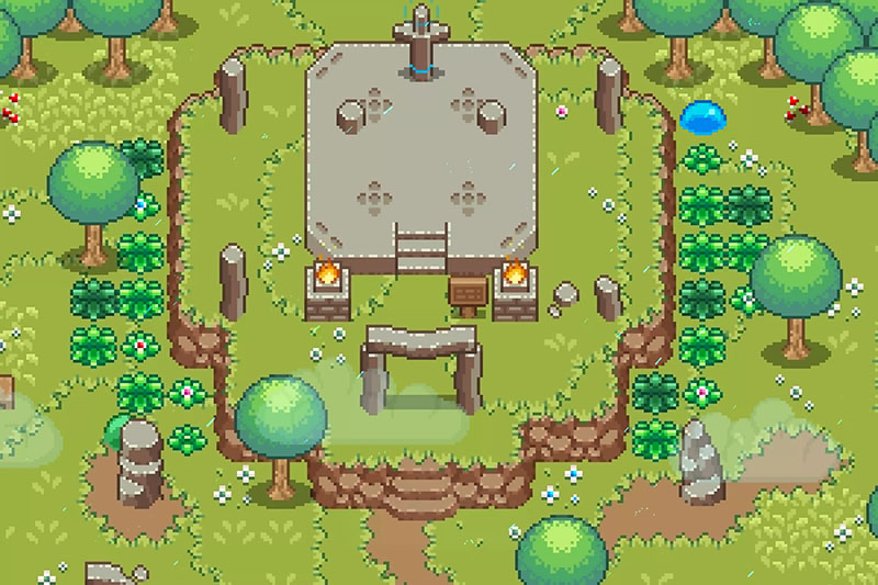 unity2d像素图块2D TopDown Tilesets Fantasy Dreamland v5.6.0