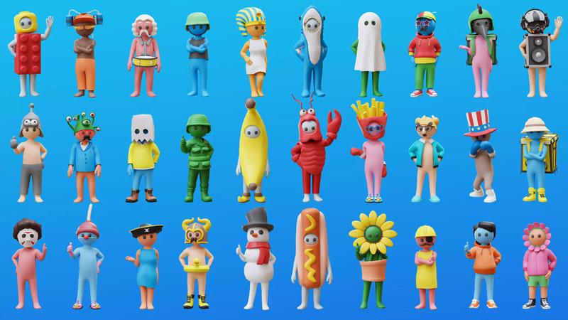 unity3d人物模型生成器 Funny Characters v1.1 Repack URP